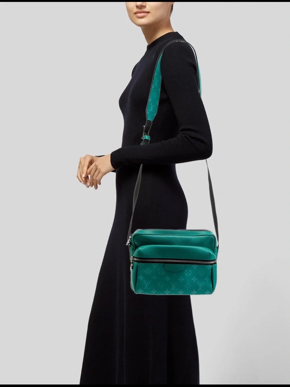 Louis Vuitton Vert Monogram Taigarama Outdoor Messenger Bag